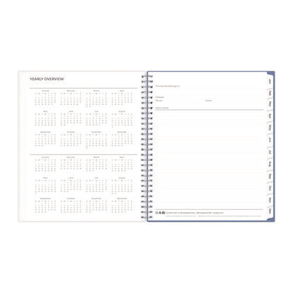 Lindley Monthly Planner, Floral Artwork, 10 X 8, White/blue/green Cover, 12-month (jan To Dec): 2026