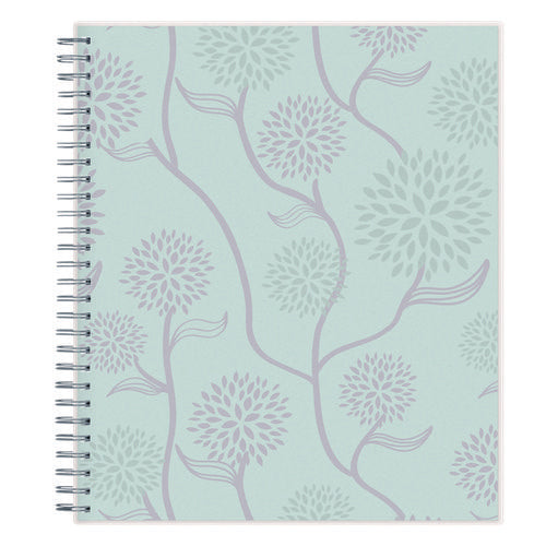 Rue Du Flore Monthly Planner, Floral Artwork, 10 X 8, Jade/lavender Cover, 12-month (jan To Dec): 2026