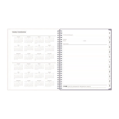 Rue Du Flore Monthly Planner, Floral Artwork, 10 X 8, Jade/lavender Cover, 12-month (jan To Dec): 2026