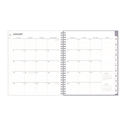 Rue Du Flore Monthly Planner, Floral Artwork, 10 X 8, Jade/lavender Cover, 12-month (jan To Dec): 2026