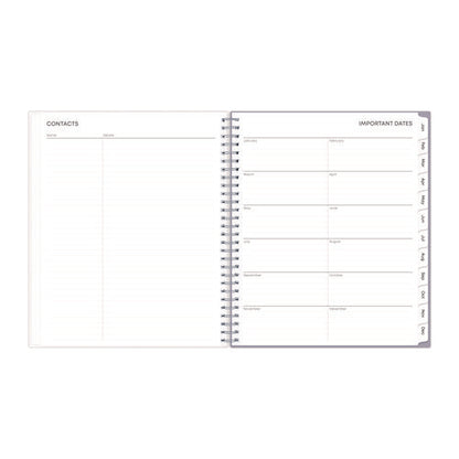 Rue Du Flore Monthly Planner, Floral Artwork, 10 X 8, Jade/lavender Cover, 12-month (jan To Dec): 2026