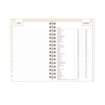 Day Designer Navy Stripe Daily/monthly Planner, Horizontal Stripe Artwork, 8 X 5, Navy/white Cover, 12-month (jan-dec): 2026