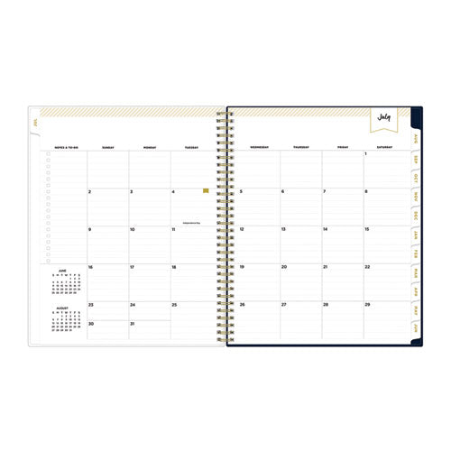 Day Designer Peyton Create-your-own Cover Weekly/monthly Planner, Floral, 11 X 8.5, Navy, 12-month (july To June): 2025-2026