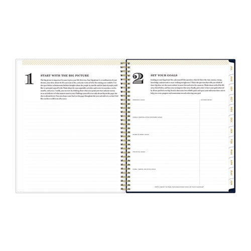 Day Designer Peyton Create-your-own Cover Weekly/monthly Planner, Floral, 11 X 8.5, Navy, 12-month (july To June): 2025-2026