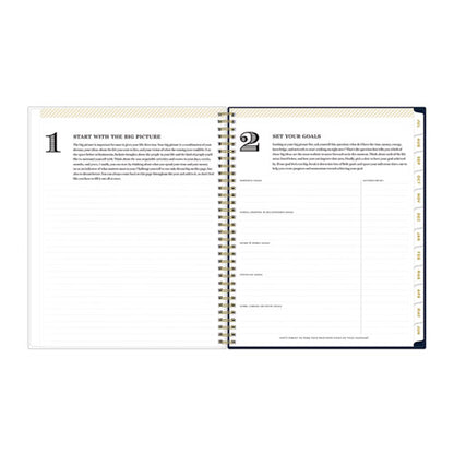 Day Designer Peyton Create-your-own Cover Weekly/monthly Planner, Floral, 11 X 8.5, Navy, 12-month (july To June): 2025-2026