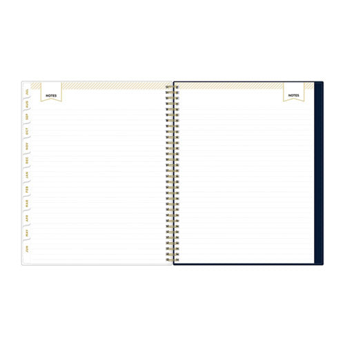 Day Designer Peyton Create-your-own Cover Weekly/monthly Planner, Floral, 11 X 8.5, Navy, 12-month (july To June): 2025-2026