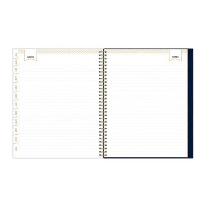 Day Designer Peyton Create-your-own Cover Weekly/monthly Planner, Floral, 11 X 8.5, Navy, 12-month (july To June): 2025-2026