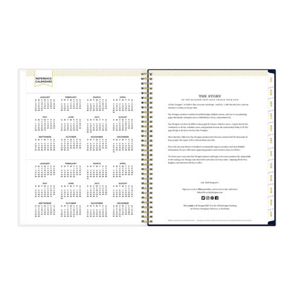 Day Designer Peyton Create-your-own Cover Weekly/monthly Planner, Floral, 11 X 8.5, Navy, 12-month (july To June): 2025-2026
