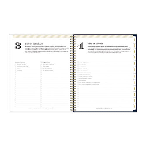 Day Designer Peyton Create-your-own Cover Weekly/monthly Planner, Floral, 11 X 8.5, Navy, 12-month (july To June): 2025-2026