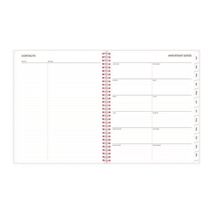 Joselyn Weekly/monthly Planner, Floral Artwork, 11 X 8.5, Pink/peach/black Cover, 12-month (jan To Dec): 2026