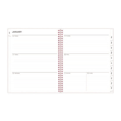 Joselyn Weekly/monthly Planner, Floral Artwork, 11 X 8.5, Pink/peach/black Cover, 12-month (jan To Dec): 2026