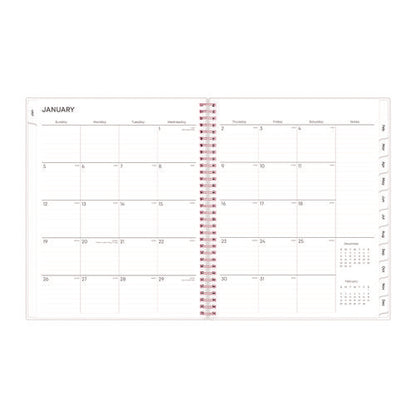 Joselyn Weekly/monthly Planner, Floral Artwork, 11 X 8.5, Pink/peach/black Cover, 12-month (jan To Dec): 2026