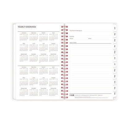 Joselyn Weekly/monthly Planner, Floral Artwork, 8 X 5, Pink/peach/black Cover, 12-month (jan To Dec): 2026