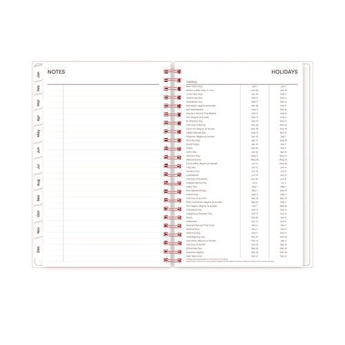 Joselyn Weekly/monthly Planner, Floral Artwork, 8 X 5, Pink/peach/black Cover, 12-month (jan To Dec): 2026