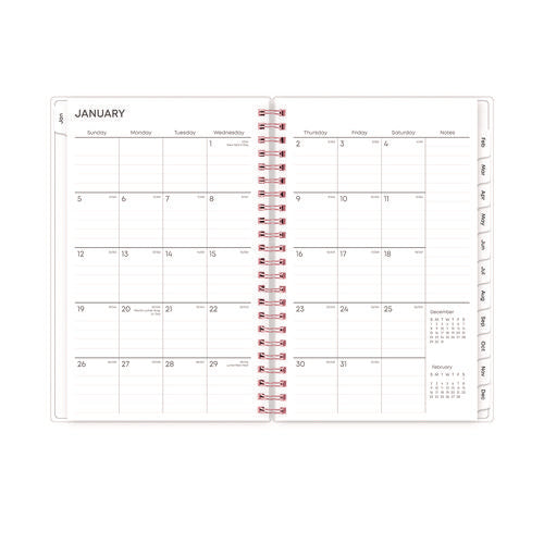 Joselyn Weekly/monthly Planner, Floral Artwork, 8 X 5, Pink/peach/black Cover, 12-month (jan To Dec): 2026