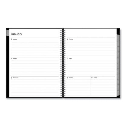 Enterprise Weekly/monthly Planner, 11 X 8.5, Black Cover, 12-month (jan To Dec): 2026