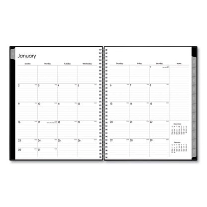 Enterprise Weekly/monthly Planner, 11 X 8.5, Black Cover, 12-month (jan To Dec): 2026