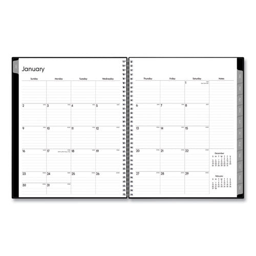 Enterprise Weekly Appointment Planner, 11 X 8.5, Black Cover, 12-month (jan To Dec): 2026