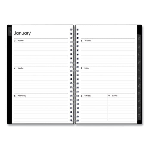 Enterprise Weekly/monthly Planner, 8 X 5, Black Cover, 12-month (jan To Dec): 2026