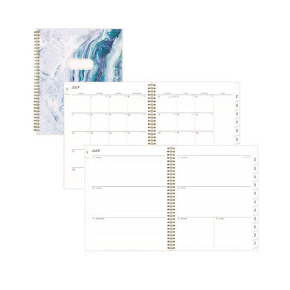 Gemma Academic Year Weekly/monthly Planner, Geode Artwork, 11 X 8.5, Blue/purple Cover, 12-month (july To June): 2025 To 2026