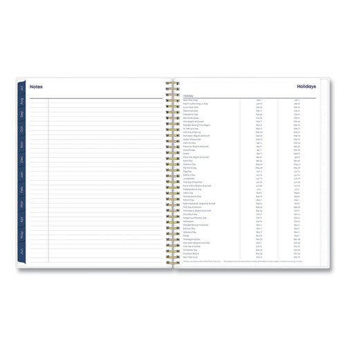 Gemma Academic Year Weekly/monthly Planner, Geode Artwork, 11 X 8.5, Blue/purple Cover, 12-month (july To June): 2025 To 2026