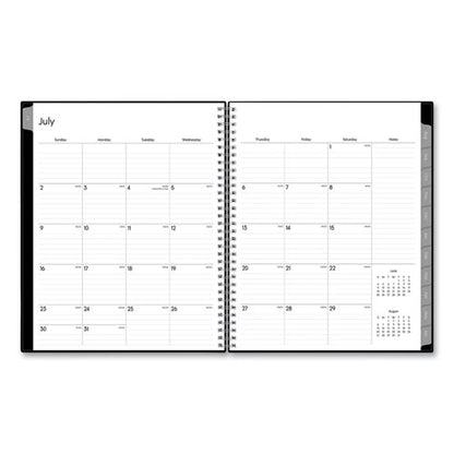 Enterprise Academic Weekly/monthly Planner, 11 X 8.5, Black Cover, 12-month (july To June): 2025 To 2026