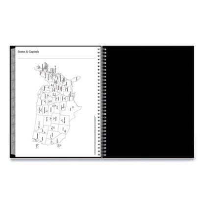 Enterprise Academic Weekly/monthly Planner, 11 X 8.5, Black Cover, 12-month (july To June): 2025 To 2026