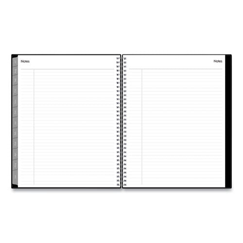 Enterprise Academic Weekly/monthly Planner, 11 X 8.5, Black Cover, 12-month (july To June): 2025 To 2026