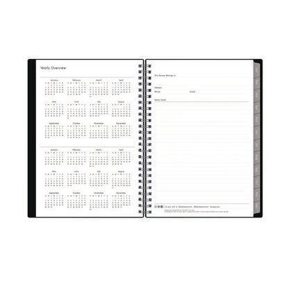 Enterprise Weekly/monthly Notes Planner, 8.63" X 5.88", Black Cover, 12-month (jan To Dec): 2026