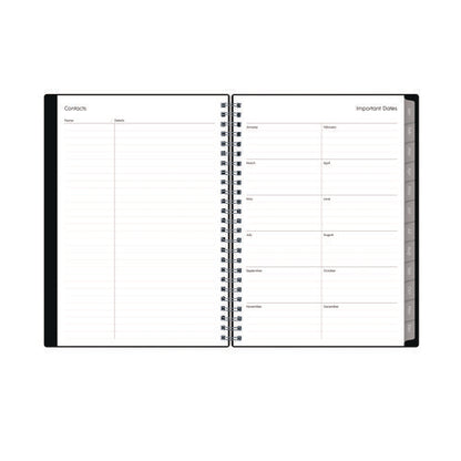 Enterprise Weekly/monthly Notes Planner, 8.63" X 5.88", Black Cover, 12-month (jan To Dec): 2026