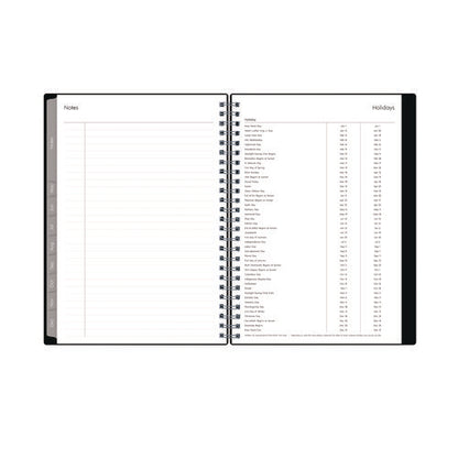 Enterprise Weekly/monthly Notes Planner, 8.63" X 5.88", Black Cover, 12-month (jan To Dec): 2026