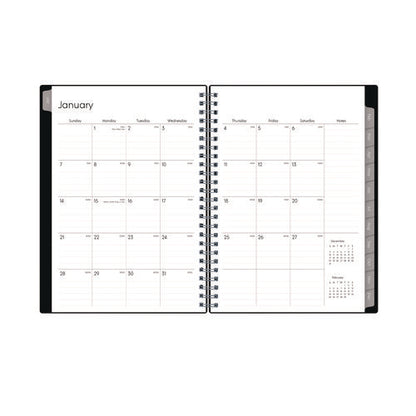 Enterprise Weekly/monthly Notes Planner, 8.63" X 5.88", Black Cover, 12-month (jan To Dec): 2026