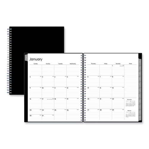 Enterprise Monthly Planner, 10 X 8, Black Cover, 12-month (jan To Dec): 2026