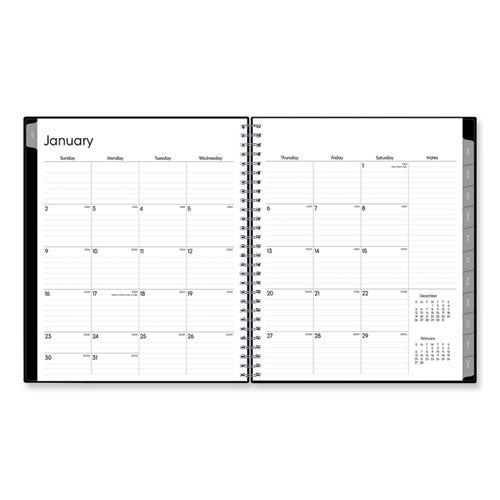 Enterprise Monthly Planner, 10 X 8, Black Cover, 12-month (jan To Dec): 2026