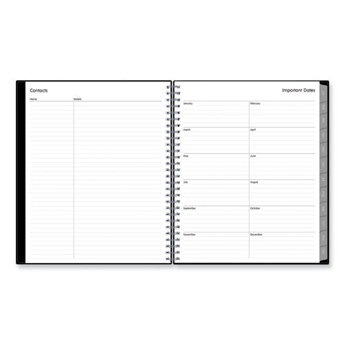 Enterprise Monthly Planner, 10 X 8, Black Cover, 12-month (jan To Dec): 2026