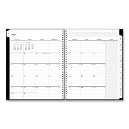 Teacher's Solid Black Weekly/monthly Lesson Planner, 9 Classes, 11 X 8.5 Sheets, 12-month (july To June), 2025 To 2026