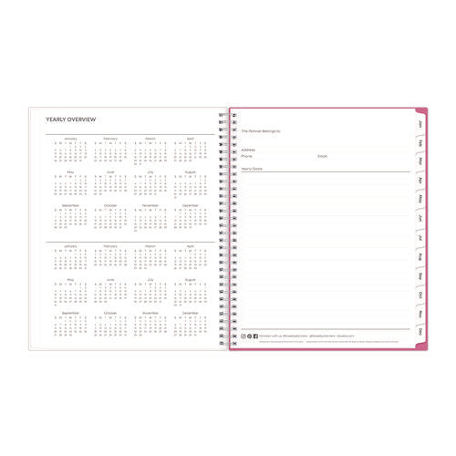Breast Cancer Awareness Create-your-own Cover Weekly/monthly Planner, Orchids Artwork, 11 X 8.5, 12-month (jan To Dec): 2026