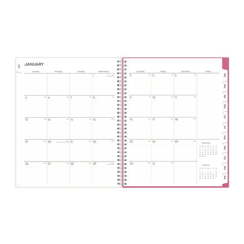 Breast Cancer Awareness Create-your-own Cover Weekly/monthly Planner, Orchids Artwork, 11 X 8.5, 12-month (jan To Dec): 2026