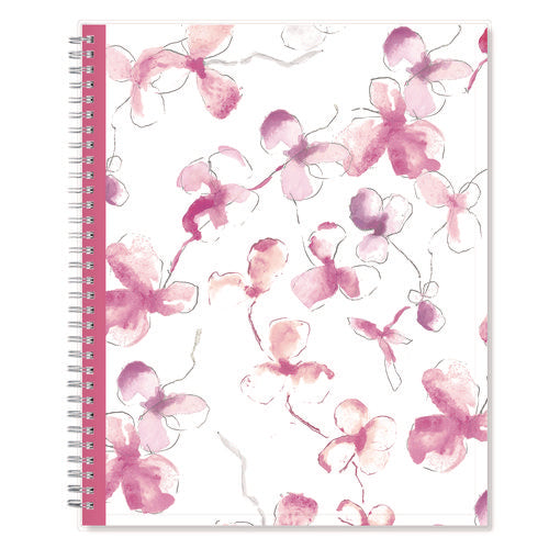 Breast Cancer Awareness Create-your-own Cover Weekly/monthly Planner, Orchids Artwork, 11 X 8.5, 12-month (jan To Dec): 2026