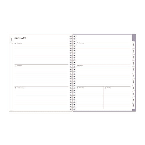 Laila Create-your-own Cover Weekly/monthly Planner, Wildflower Artwork, 11 X 8.5, Purple/blue/pink, 12-month (jan-dec): 2026