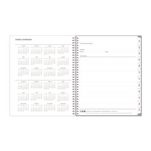 Laila Create-your-own Cover Weekly/monthly Planner, Wildflower Artwork, 11 X 8.5, Purple/blue/pink, 12-month (jan-dec): 2026