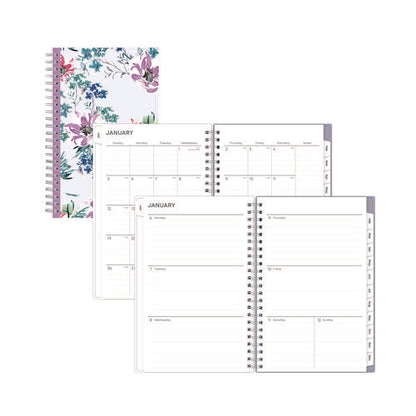 Laila Create-your-own Cover Weekly/monthly Planner, Wildflower Artwork, 8 X 5, Purple/blue/pink, 12-month (jan To Dec): 2026