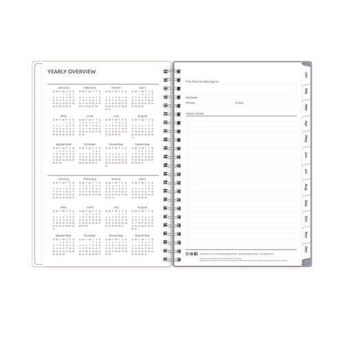 Laila Create-your-own Cover Weekly/monthly Planner, Wildflower Artwork, 8 X 5, Purple/blue/pink, 12-month (jan To Dec): 2026