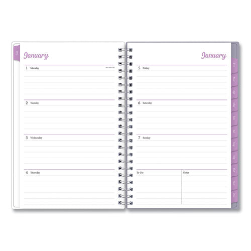 Laila Create-your-own Cover Weekly/monthly Planner, Wildflower Artwork, 8 X 5, Purple/blue/pink, 12-month (jan To Dec): 2026