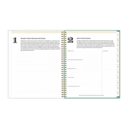 Day Designer Academic Year Weekly/monthly Frosted Planner, Palms Artwork, 11 X 8.5, 12-month (july To June): 2025 To 2026