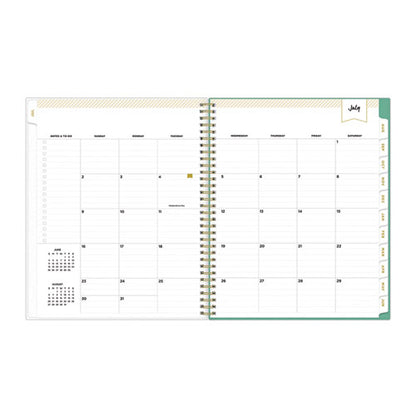 Day Designer Academic Year Weekly/monthly Frosted Planner, Palms Artwork, 11 X 8.5, 12-month (july To June): 2025 To 2026