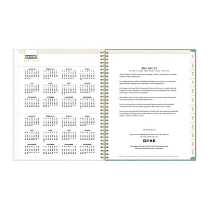 Day Designer Academic Year Weekly/monthly Frosted Planner, Palms Artwork, 11 X 8.5, 12-month (july To June): 2025 To 2026