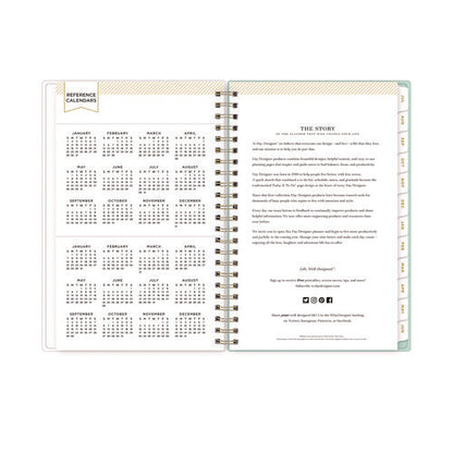 Day Designer "secret Garden Mint" Academic Year Weekly/monthly Notes Planner, 8 X 5, 12-month (july To June): 2025-2026
