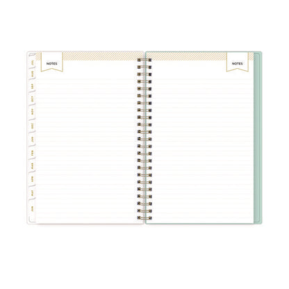 Day Designer "secret Garden Mint" Academic Year Weekly/monthly Notes Planner, 8 X 5, 12-month (july To June): 2025-2026