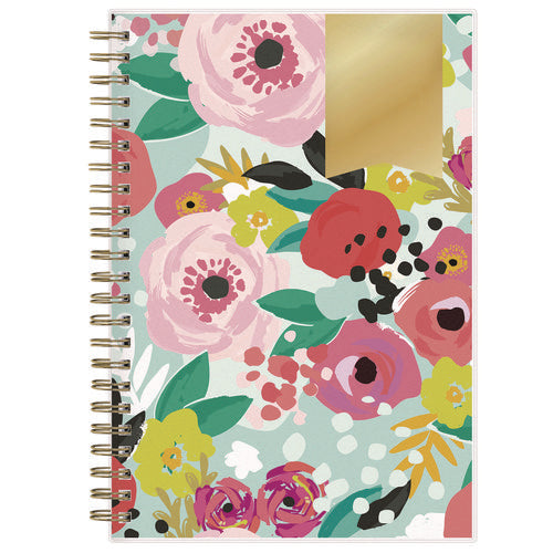 Day Designer "secret Garden Mint" Academic Year Weekly/monthly Notes Planner, 8 X 5, 12-month (july To June): 2025-2026